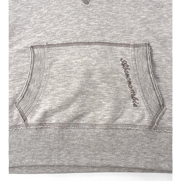 Abercrombie & Fitch A&F 2000s Deep V-neck Top Pullover Hoodie Women's Size MED - Picture 3 of 9